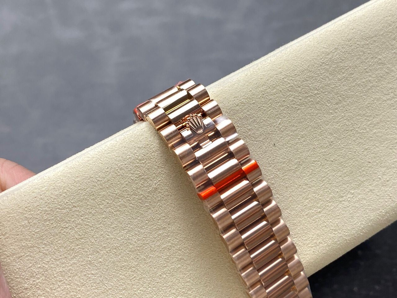 Rolex Day-Date 40mm Rose Gold on Chocolate Roman Dial