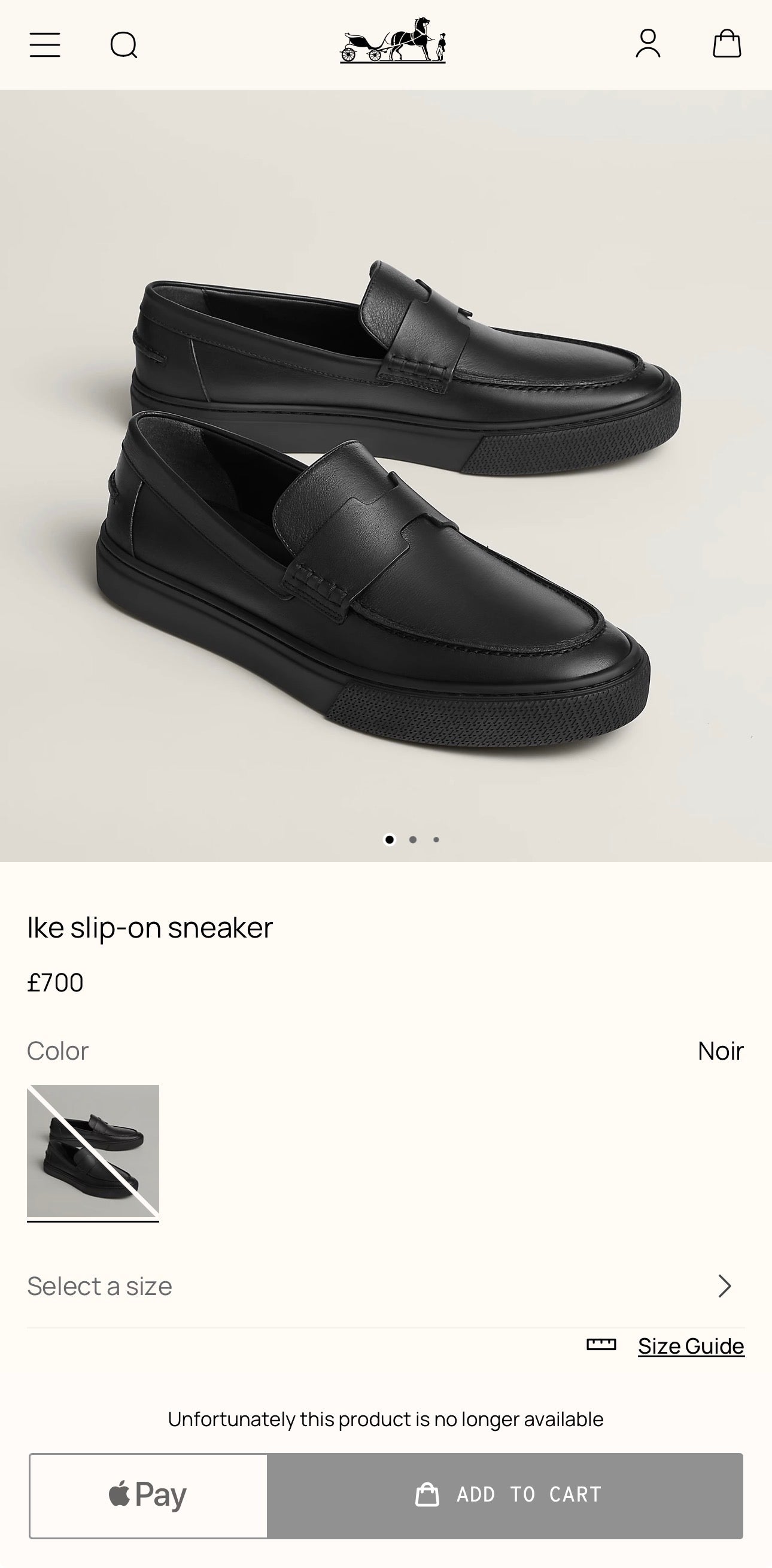 HERMES Ike slip-on Sneakers