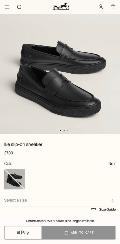 HERMES Ike slip-on Sneakers