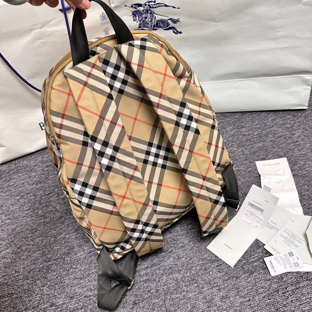 BURBERRY Small Check Backpack