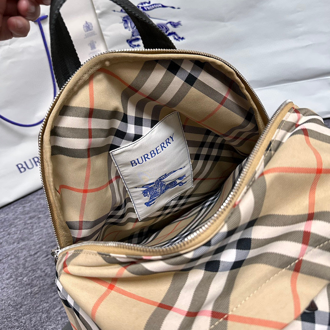 BURBERRY Small Check Backpack