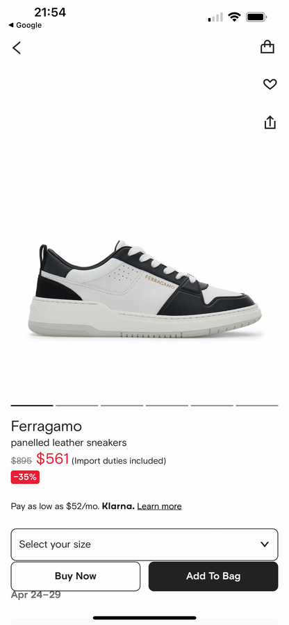 FERRAGAMO Panelled Sneakers (VARIOS COLORES)