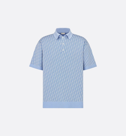 S2025 Dior Oblique Polo Shirt (• Blue
Cotton Jacquard)