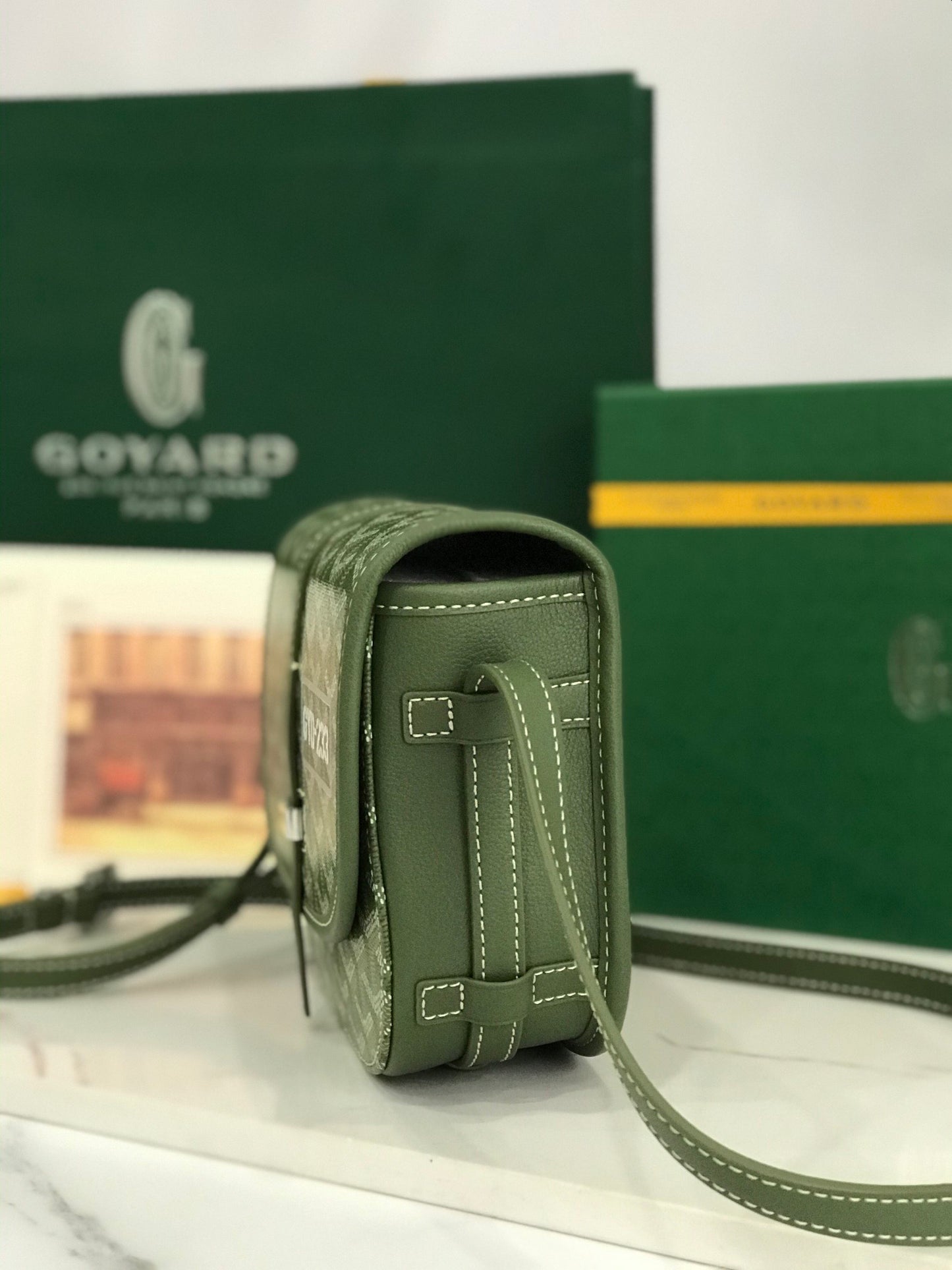 GOYARD Belvedere PM  Khaki Bag