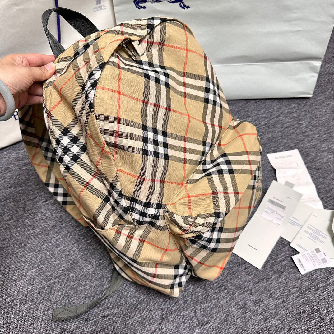 BURBERRY Small Check Backpack