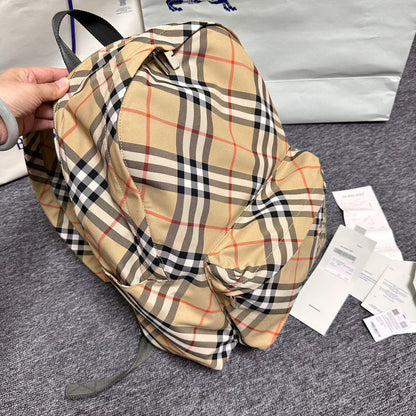 BURBERRY Small Check Backpack