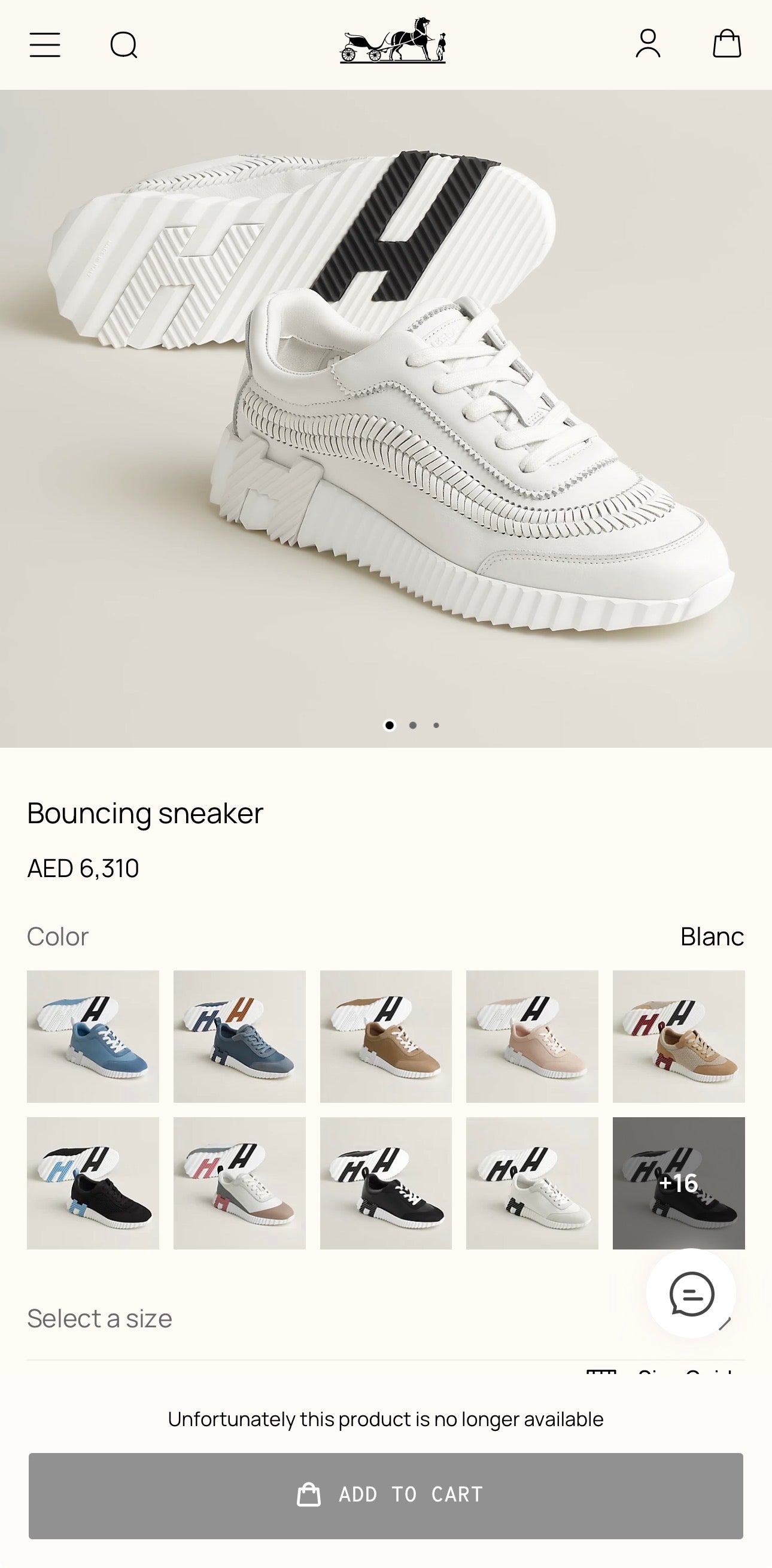 HERMES Bouncing sneaker (BASEBALL)
