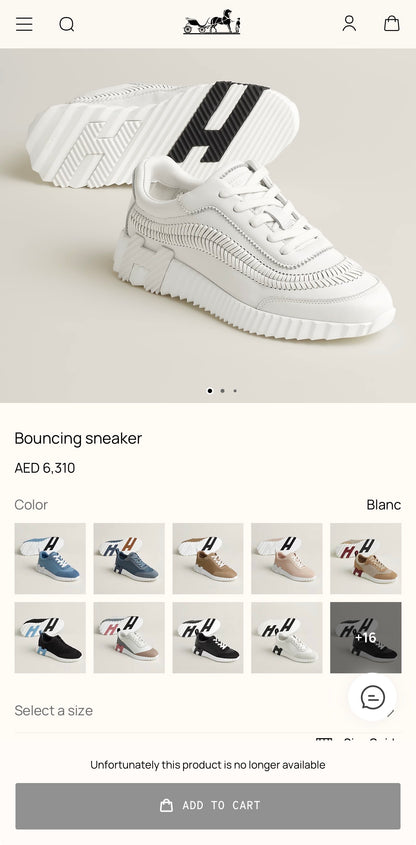 HERMES Bouncing sneaker (BASEBALL)