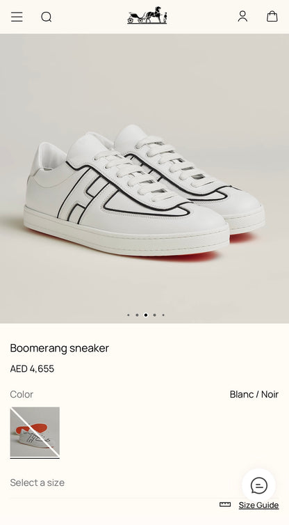 HERMES Boomerang sneaker