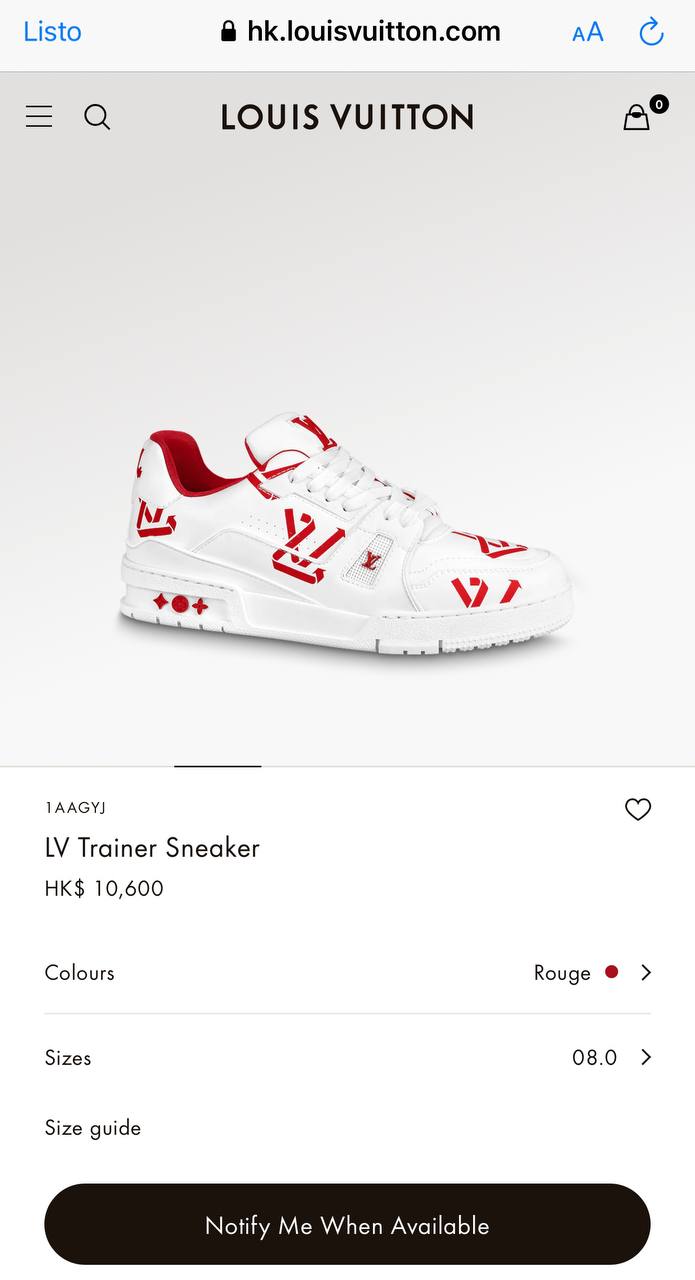 LV Trainer Sneaker 1AAGYJ