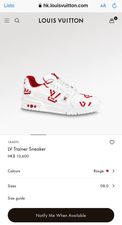LV Trainer Sneaker 1AAGYJ
